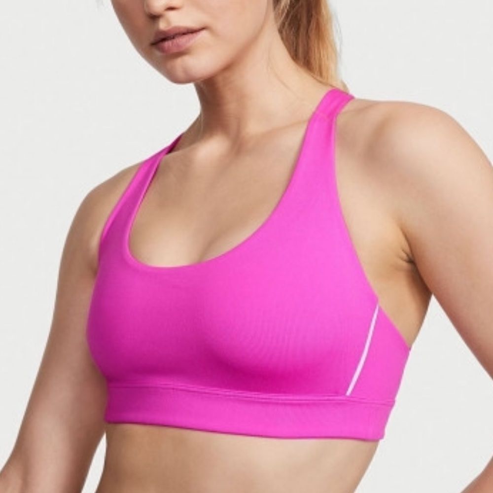 Victoria’s Secret Essentials Strappy Padded / Removable Padding Sports bra pink - Picture 6 of 6
